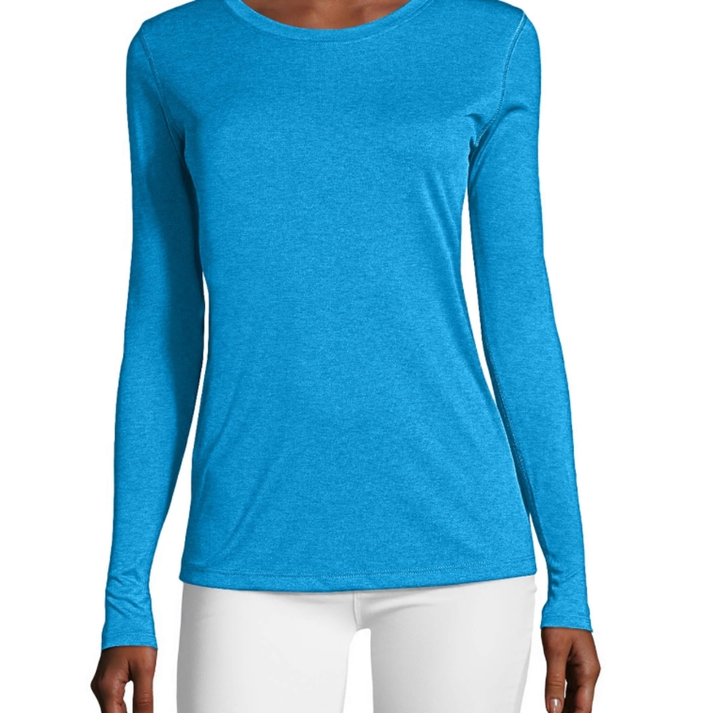 Hanes jsport blue long sleeve